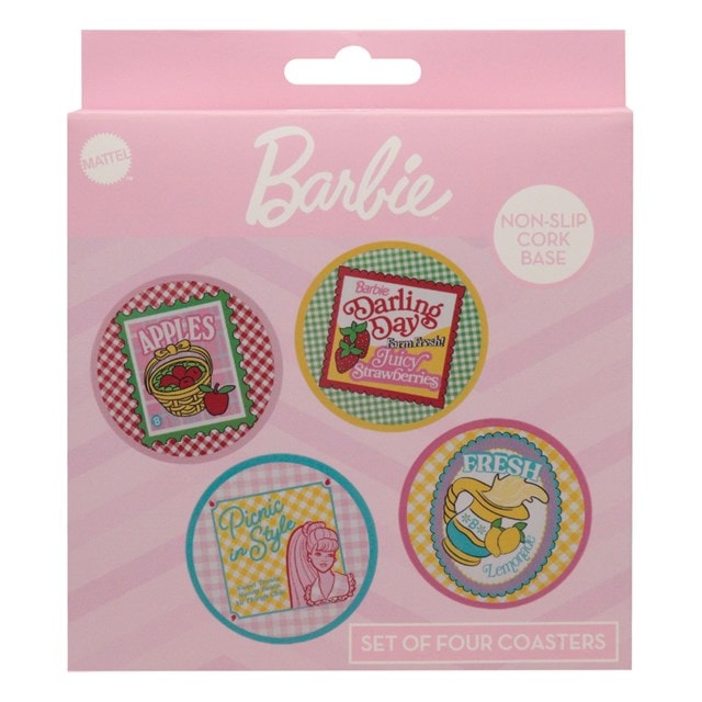 Barbie Set Of 4 Coasters - 7