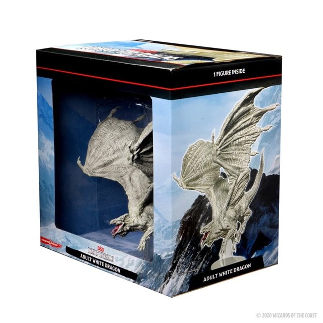 Adult White Dragon Dungeons & Dragons Icons Of The Realms Premium Figurine - 9