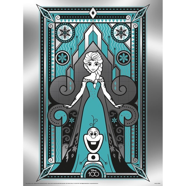 Elsa Disney 100 Metallic Poster - 1