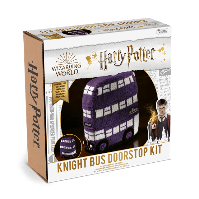 Harry Potter: Knight Bus Doorstop: Knit Kit: Hero Collector - 4