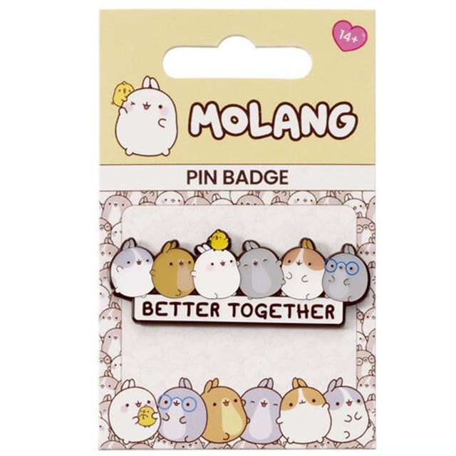Molang Better Together Pin Badge - 2