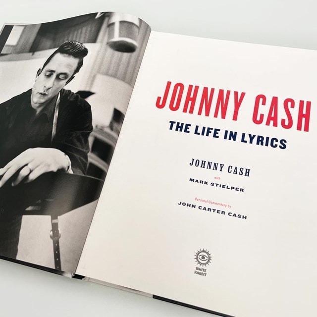 Johnny Cash: The Life In Lyrics Hardback By Mark Stiepler - 2