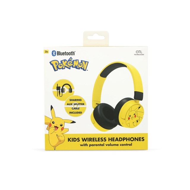 OTL Pokemon Pikachu Yellow Bluetooth Headphones - 5