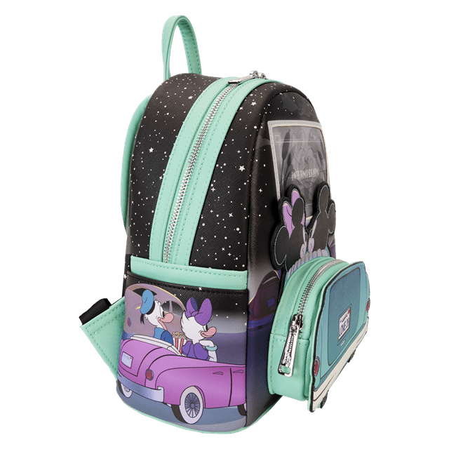 Mickey And Minnie Date Night Drive-In Mini Backpack Loungefly - 7