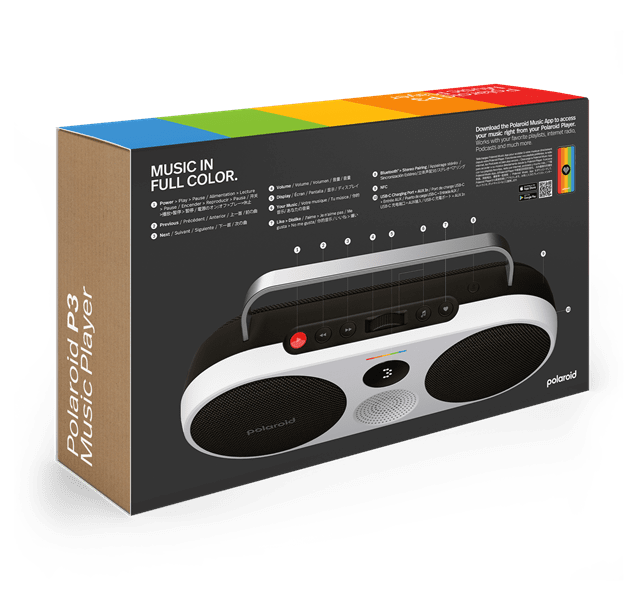 Polaroid Player 3 Black Bluetooth Speaker - 7