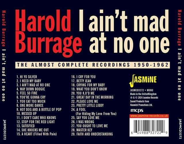 I Ain't Mad at No One: The Almost Complete Recordings 1950-1962 - 1