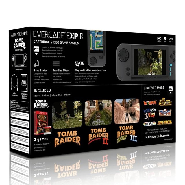 Evercade EXP-R Handheld with Tomb Raider 1, 2 & 3 - 8