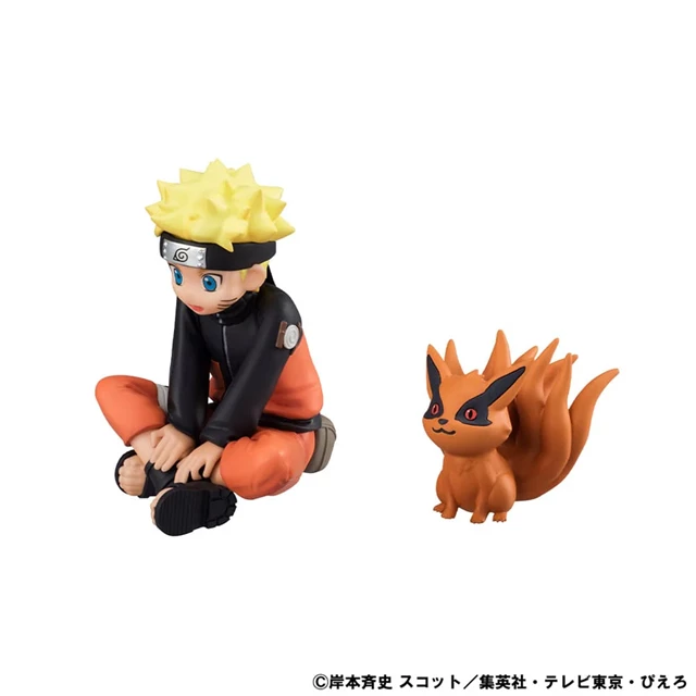 Gaiden Uzumaki Naruto & Biju Naruto Shippuden Mega House G.E.M. Series Figurine Set - 3