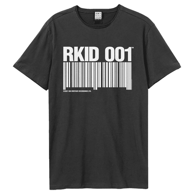 Oasis Merch Rkid Rkid Barcode Oasis hmv Exclusive Charcoal Tee | T-Shirt | Free shipping ...