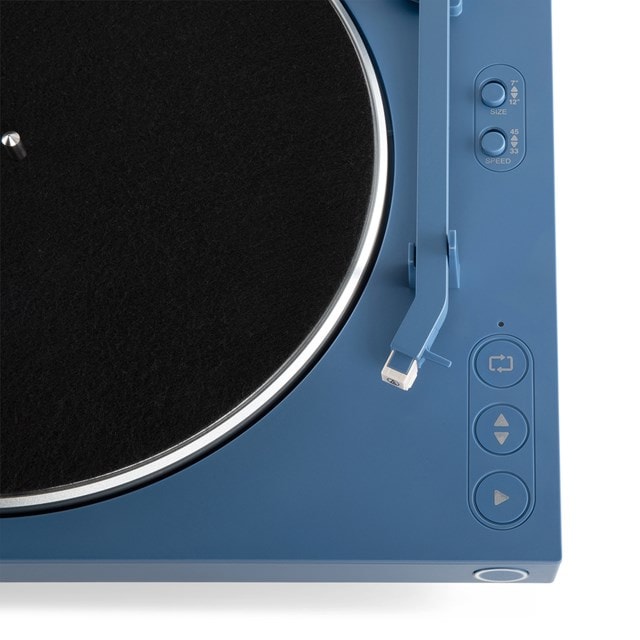Victrola Automatic Blue Bluetooth Turntable - 9