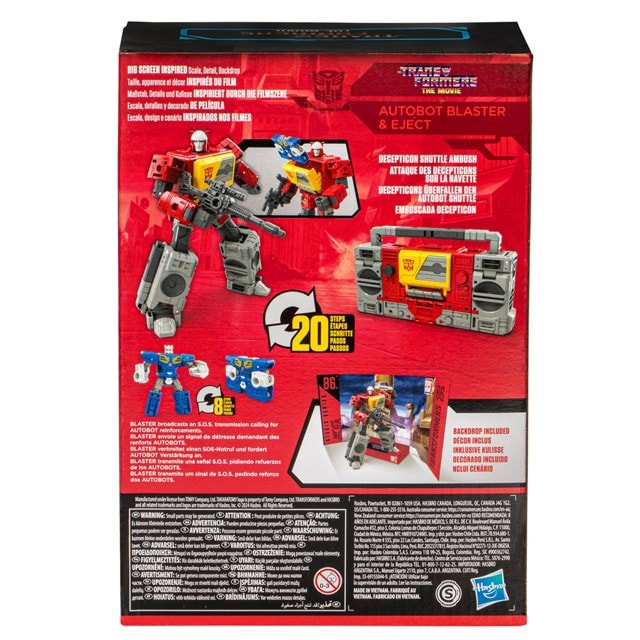 Voyager 86-25 Autobot Blaster & Eject Transformers Studio Series Action Figure - 10