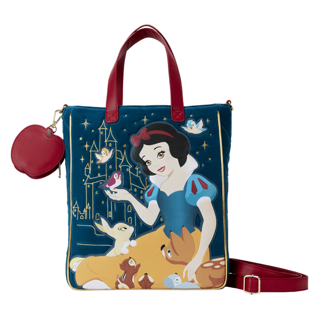 Heritage Quilted Velvet Tote Bag Snow White Loungefly - 1