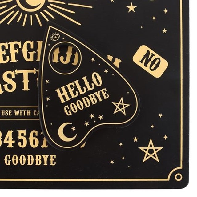 Black And Gold Talking Board Placemat & Coaster - 2