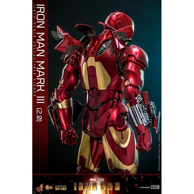 1:6 Iron Man Mark III (2.0) Hot Toys Figurine - 5