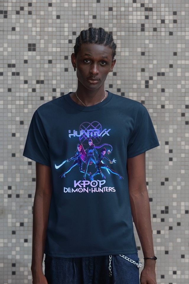 Huntrix K-Pop Demon Hunters Navy Tee (Small) - 2