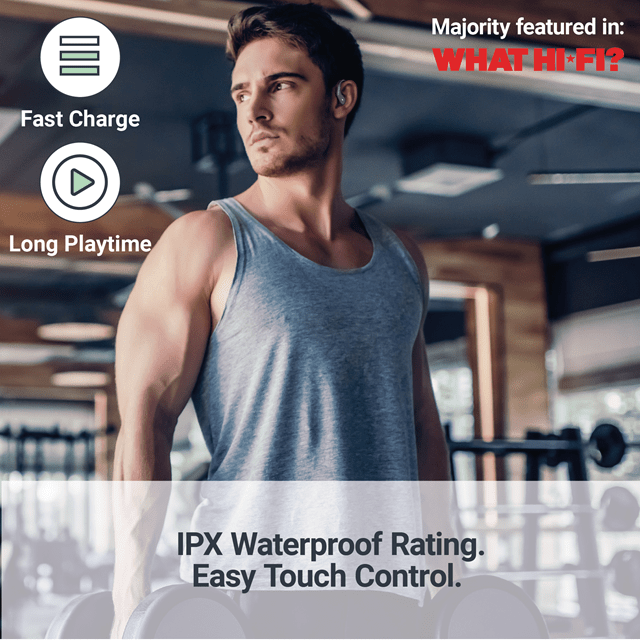 Majority Tru Sport Black True Wireless Bluetooth Earphones - 6