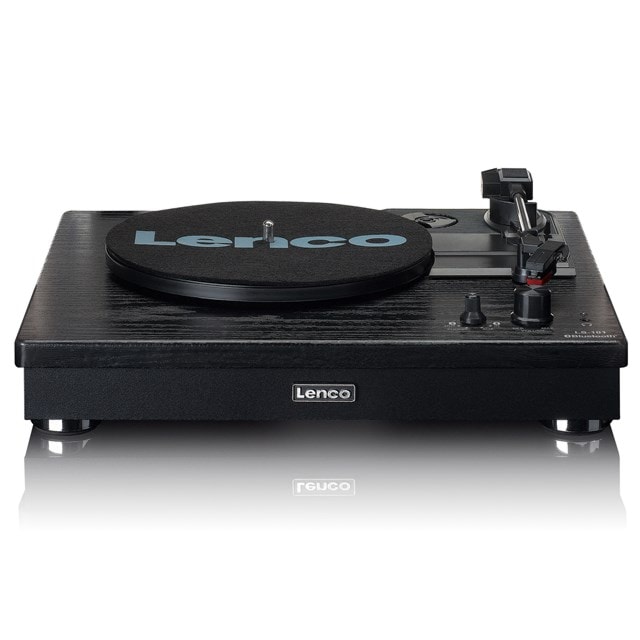 Lenco LS-101BK Black Belt Drive Turntable & Speakers - 8