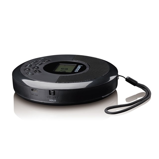 Lenco CD-340BK Black Bluetooth Portable CD Player With Built-in Speaker - 5