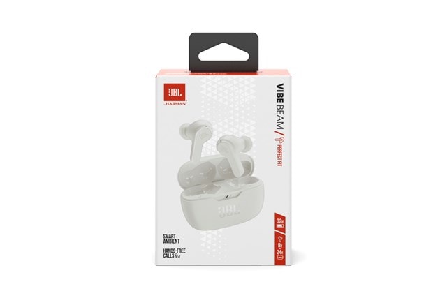 JBL Vibe Beam White True Wireless Bluetooth Earphones - 8