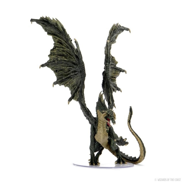 Adult Black Dragon Dungeons & Dragons Icons Of The Realms Premium Figurine - 8