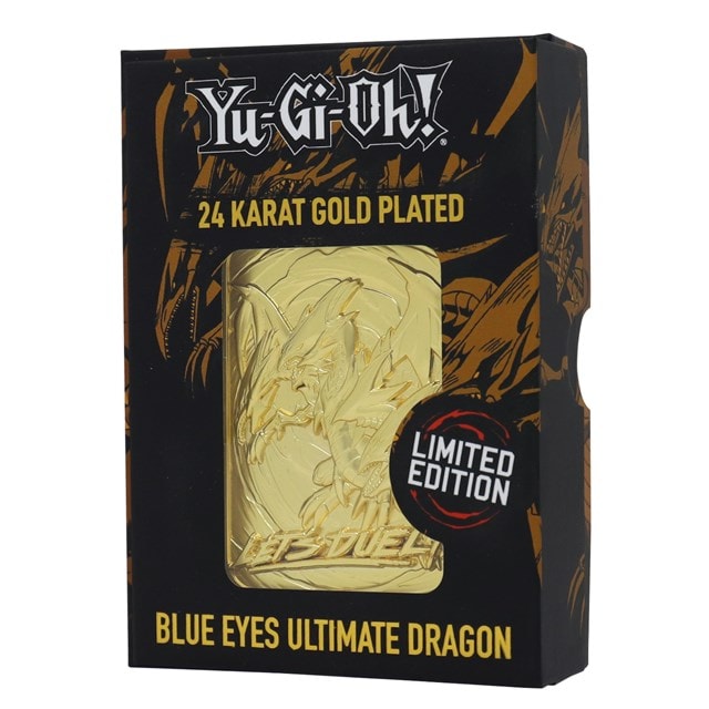 Yu-Gi-Oh! Blue Eyes Ultimate Dragon: 24K Gold Plated Ingot Collectible - 9