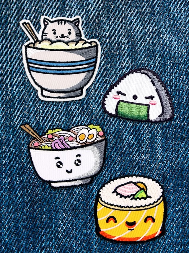Sushi Iron On Patch Pack - 2