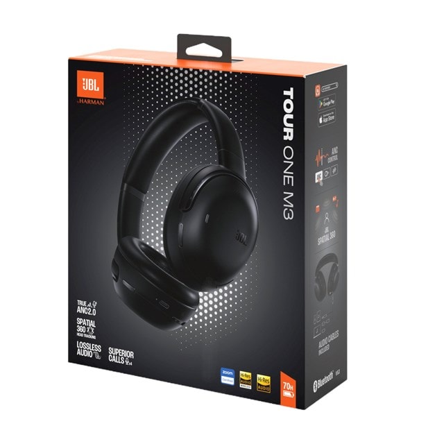 JBL Tour One M3 Black Active Noise Cancelling Bluetooth Headphones - 8