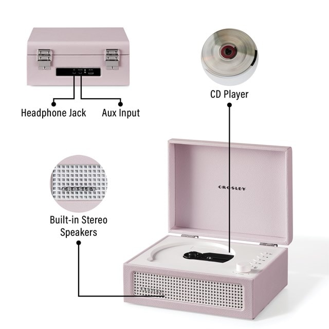 Crosley Voyager CD Amethyst Bluetooth CD Player - 4
