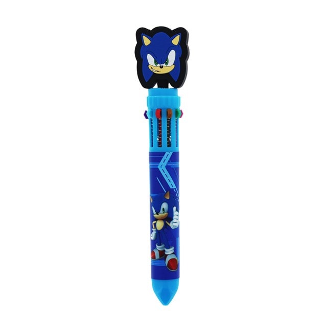 10 Colour Pens Sonic The Hedgehog Stationery - 1