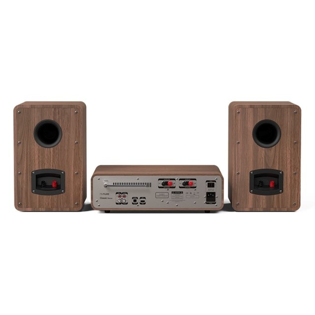 Pure Classic Stereo Coffee Black/Walnut Bluetooth HiFi System - 5