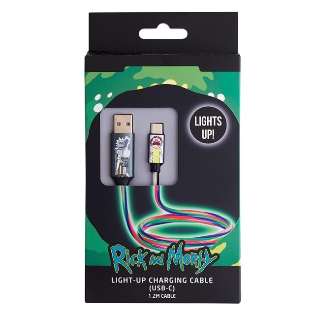 Lazerbuilt Rick & Morty Light-Up USB-C Cable - 4