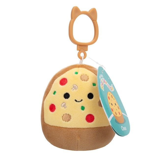 Chea The Supreme Pizza Slice With Mushroom And Pepper Squishmallows Clip-On Plush - 5