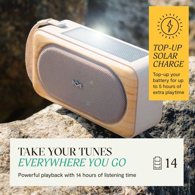 House Of Marley Roots Solar Cream Bluetooth Speaker - 3