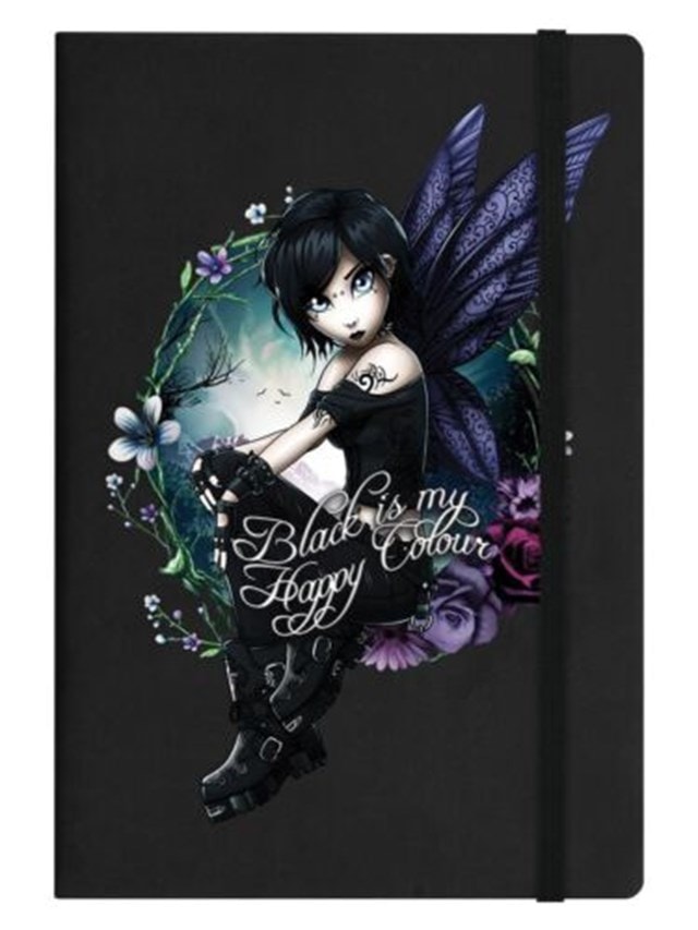Hexxie Paige Black Is My Happy Colour Black A5 Hard Cover Notebook - 1