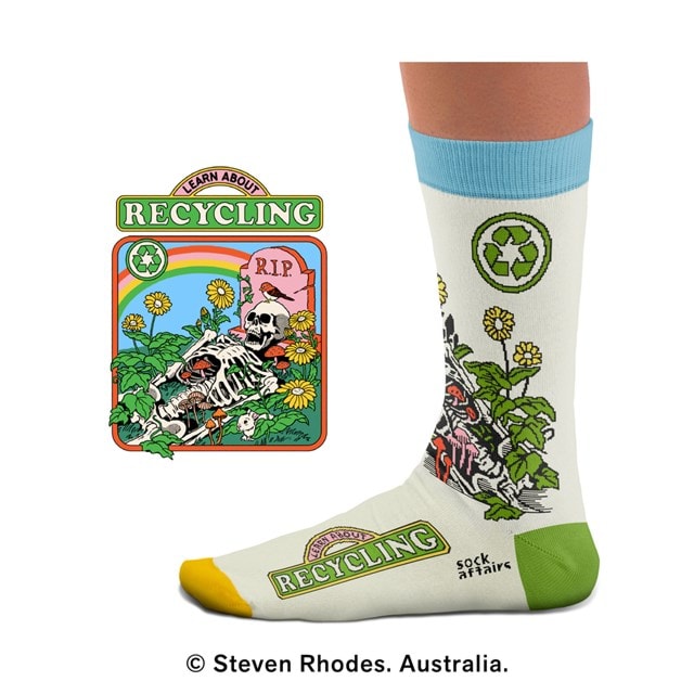 Learn About Recycling Steven Rhodes Socks (L) - 2