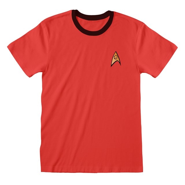 Red Uniform Star Trek Tee | T-Shirt | Free shipping over £20 | HMV Store