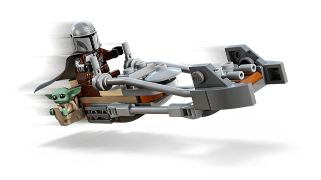 The Mandalorian & Grogu's Speeder Bike Star Wars LEGO - 3