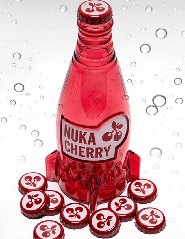 Nuka Cherry Fallout Glass Bottle And Cap - 1