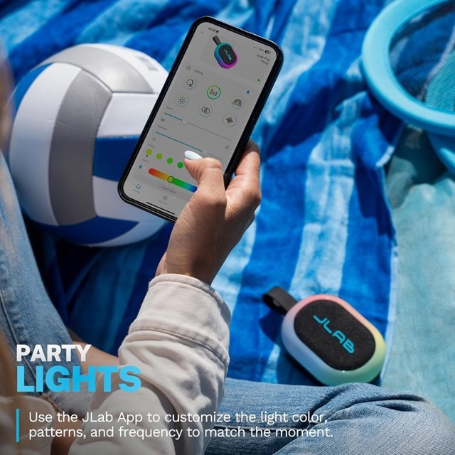 JLab Pop Party Black Bluetooth Speaker - 3