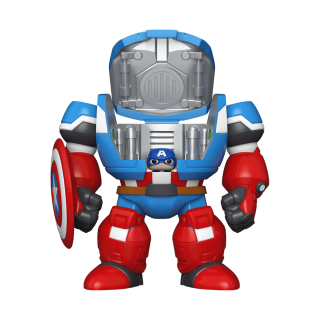 Captain America Mech With Captain America Funko Bitty Bots - 2