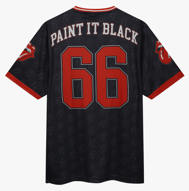 Paint It Black Rolling Stones Rock FC Premium Jersey (Small) - 2