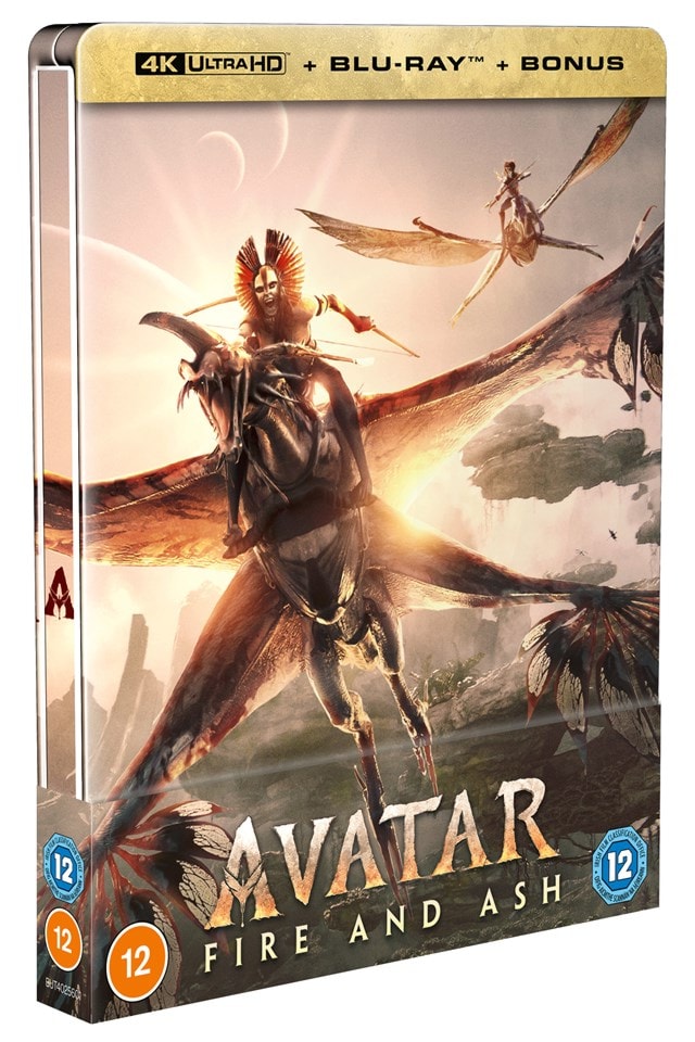 Avatar: Fire and Ash Limited Edition 4K Ultra HD & Blu-ray + Blu-ray Bonus disc SteelBook - 2
