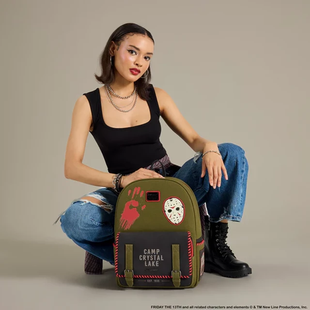 Camp Crystal Lake Friday The 13th Loungefly Full-Size Backpack - 6