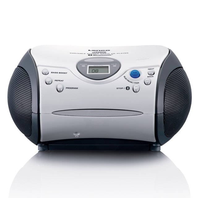 Lenco SCD-24BT White/Black Bluetooth CD Player with FM Radio - 2