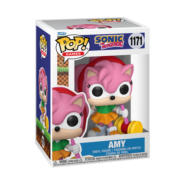 Amy Rose With Piko Hammer With Chance Of Chase 1171 Sonic The Hedgehog Funko Pop Vinyl - 2