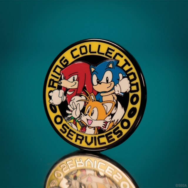 Sonic, Tails, And Knuckles Ring Collection Services Sonic The Hedgehog Pin Badge - 3