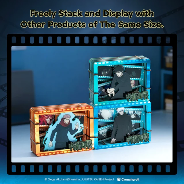 Jujutsu Kaisen Fushiguro, Gojo Or Itadori Wooden Film Frame Assortment - 2