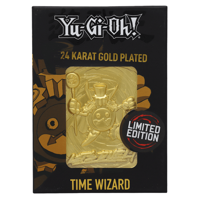 Time Wizard Limited Edition Yu-Gi-Oh! 24K Gold Plated Collectible - 3