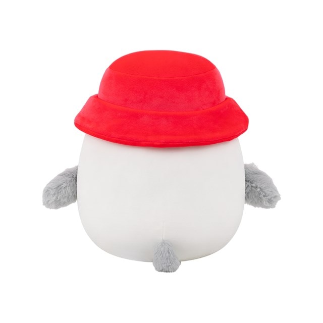 Steve White Seagull With Red Bucket Hat Squishmallows Plush - 3
