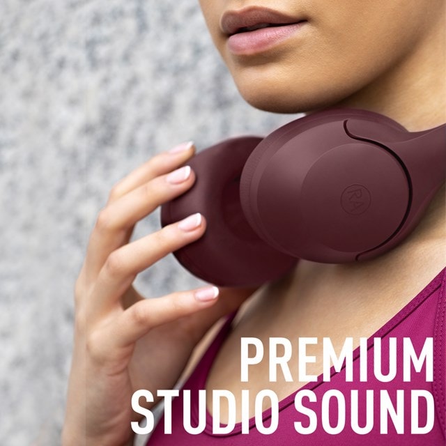 Reflex Audio Studio Pro Burgundy ANC Bluetooth Headphones - 6